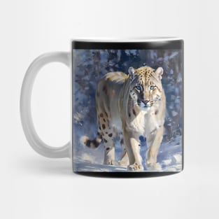 Snow Leopard Study Mug